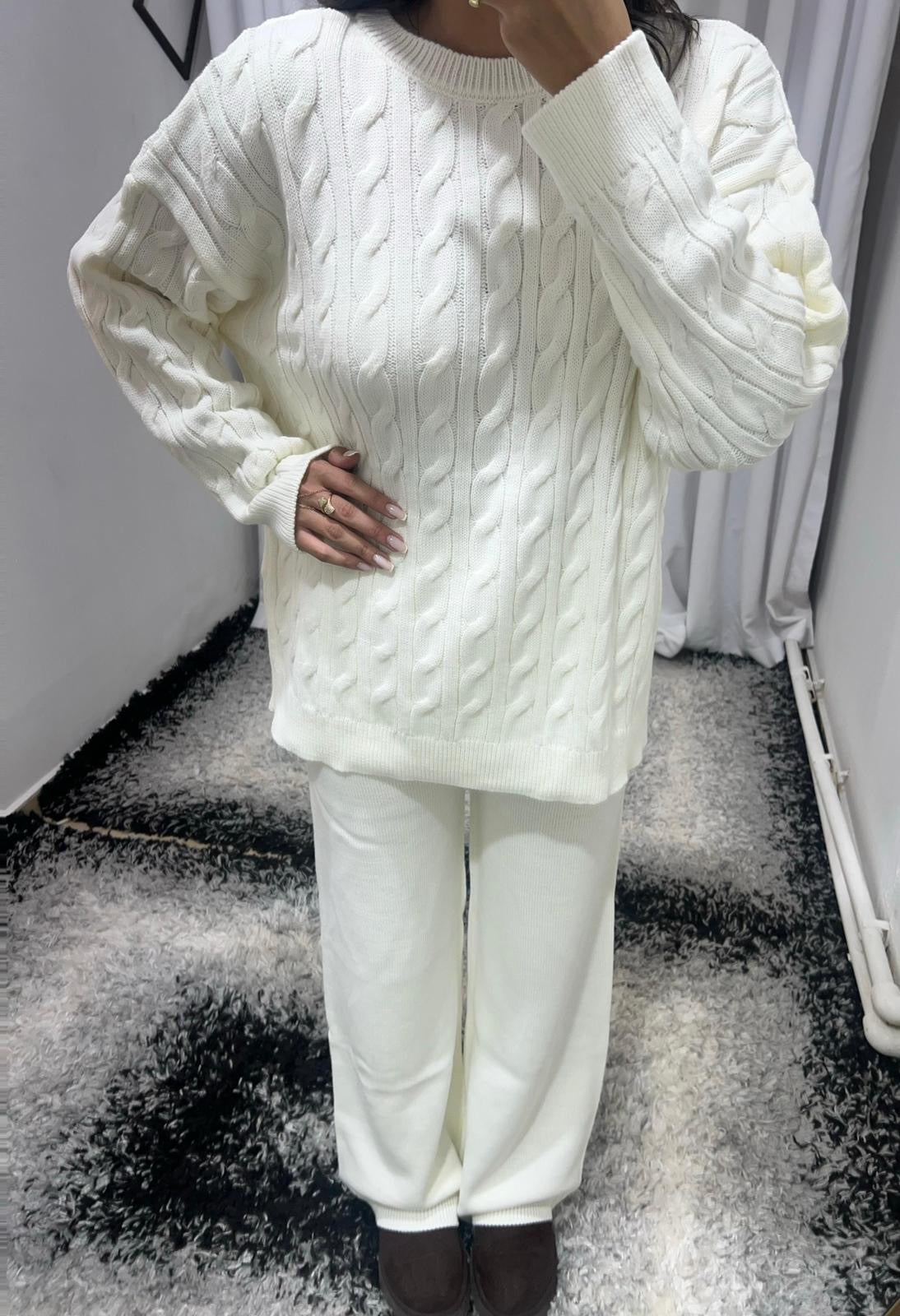 Örgü Desenli Takım