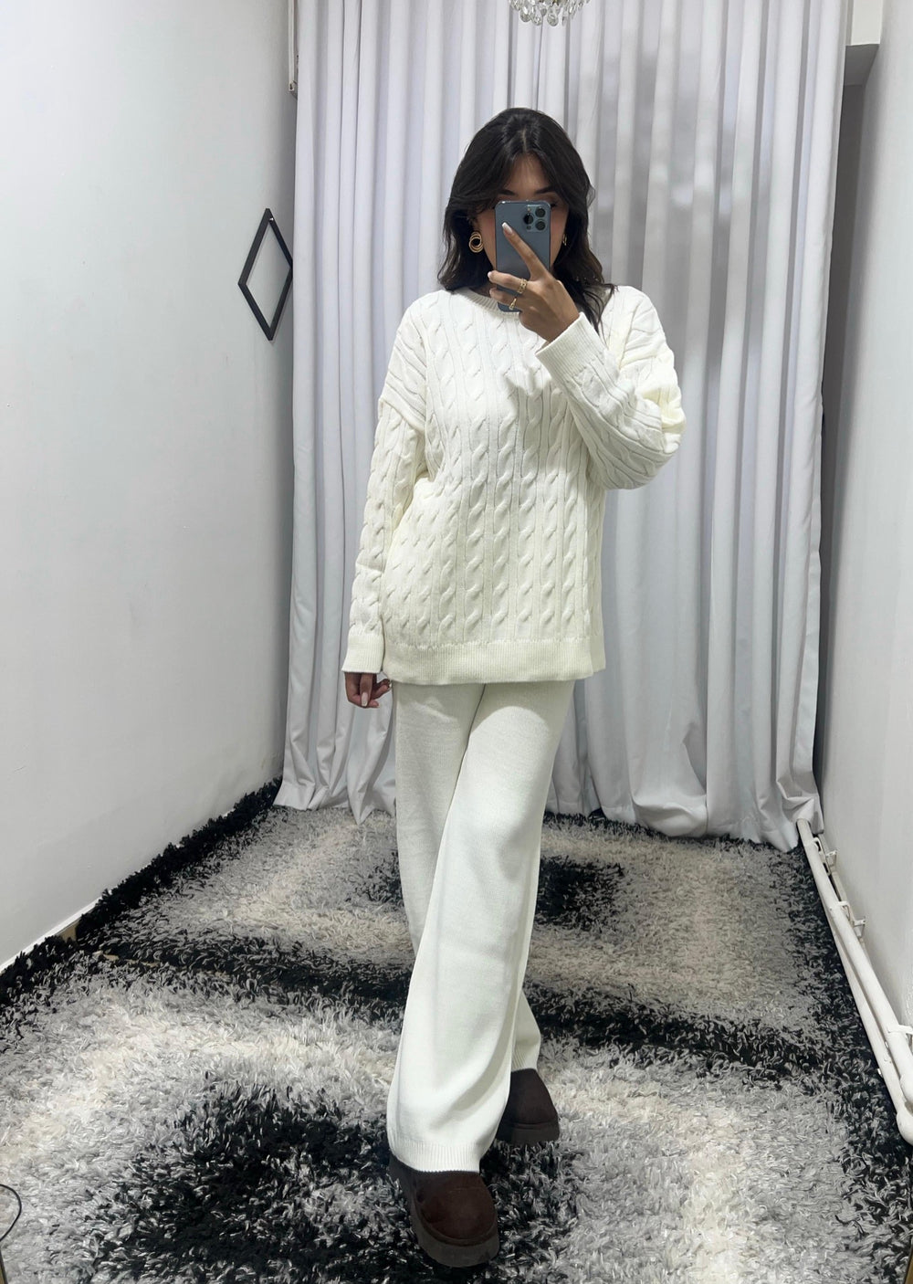 Örgü Desenli Takım