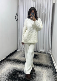 Örgü Desenli Takım